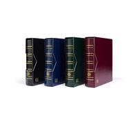 Leuchtturm 313389 Album per Monete Optima Classic - Raccoglitore ad Anelli di Alta qualità da progettare da Soli - Incluso Cofanetto - Blu