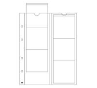 Leuchtturm 316001 Manicotti per Monete Optima 65-6 Scomparti Trasparenti per Monete Fino a 65 mm di Diametro - Confezione da 5 Pezzi