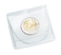Leuchtturm 316503 Sacchetti per Monete - Sacchetti per Monete Formato 50 x 50 per Una Moneta Fino a 46 mm Ø - 1 Sacchetto - 100 pz.