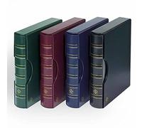 Leuchtturm 317159 Album per Monete Grande - Raccoglitore ad Anelli per l'autoprogettazione in Design Classico - Incluso Astuccio - Verde