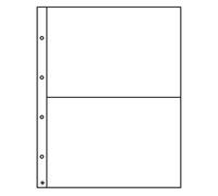Leuchtturm 317693 Folio 2C Buste - 5 Pezzi per Cartoline, Documenti, Lettere, Banconote, ricevute, titoli - 176x260 mm