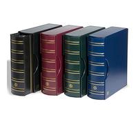 Leuchtturm 318152 Raccoglitore ad Anelli Grande - Album per la Raccolta di Monete dal Design Classico GIGANT - Incluso Astuccio - Rosso