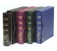 Album per monete e cofanetto Leuchtturm in pelle dal design classico Optima nuov