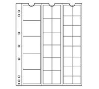 Leuchtturm 323010 Manicotti per Monete NUMIS Mix - 33 Scomparti per Monete con diametri Diversi - Confezione da 5