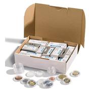 Leuchtturm 323405 Coin Capsules Assortment for Euro-Coins 16.5 Until 33 mm, 100 per Pack