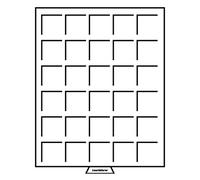 Leuchtturm 326654 MB Cofanetto per Monete 38 x 38 mm - Scomparti Quadrati per 500 OES, 5Mk, Maple Leaf, US Silver $ - Color Fumo