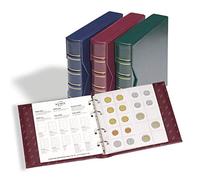 Leuchtturm 327836 Album per Monete NUMIS Classic - incl. Valigetta e 5 custodie per Monete con Ø 44, 34, 25, 17 mm - Rosso
