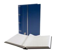 Leuchtturm 327876 Album per collezionisti di francobolli - Stock-Book Basic - 64 pagine bianche DIN A4 - non imbottito, copertina blu