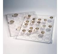 Leuchtturm 327928 plastic sheets ENCAP, clear pockets for 5-Euro sets in capsules
