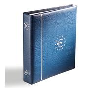 Leuchtturm 329334 Album per monete NUMIS - Album per collezionisti con 7 custodie per 21 serie complete di monete in euro - blu
