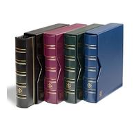 Leuchtturm 331276 Album per Monete Optima Classic - 10 custodie per Monete di Ø 42, 27, 20, 34 mm, 2 copertine, Custodia - Rosso