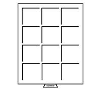 Leuchtturm 331404 MB Coin Box 64 x 64 mm - Scomparti Quadrati per Monete, medaglie, US 2 x 2 Holder, 10 SFR - Colore Fumo