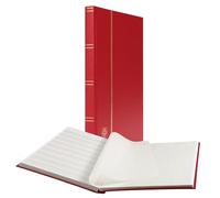 Leuchtturm 334124 Scrapbook per 200 FDC con Copertina Primo Giorno o Lettere in DIN Lungo, incl. Custodia - Rosso