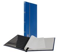 Leuchtturm 335982 Classificatore DIN A4, 16 pagine nere, copertina non imbottita, blu