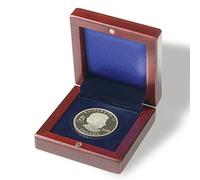 Leuchtturm 337256 Portamonete VOLTERRA - Scomparti Rotondi per 1 Moneta Fino a 60 mm Ø - Colore Mogano