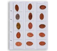 Leuchtturm 338032 Manicotti per Monete Optima 42, 15 Scomparti Trasparenti per Monete Fino a 42 mm di Diametro - Confezione da 5