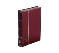 Leuchtturm 339253 Album per la Raccolta dei francobolli Comfort - DIN A4, 32 Pagine, Strisce di Vetro, Copertina Imbottita - Rosso Vino