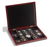 Leuchtturm 341012 VOLTERRA DE Luxe - Cassetta per Monete con 20 campi Quadrati per Capsule QUADRUM e telai per Monete da 50 x 50 mm