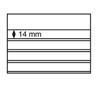 Leuchtturm 341467 Cartoncini per francobolli con Foglio di Copertura - 4 Strisce in PVC Trasparente - 158 x 113 mm - Confezione da 100 pz.