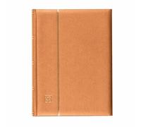 Leuchtturm 358060 Album per la Raccolta dei francobolli Comfort - DIN A4, 64 Pagine, Strisce di Vetro, Copertina Imbottita - Bronzo