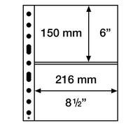 Leuchtturm 358073 Tasche in plastica Trasparente Sh 312-2 Tasche a Croce in Formato A5 per Cartoline e Lettere - Confezione da 50