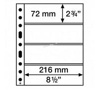Leuchtturm Buste in plastica 358075 Sh 312 – 4 tasche a croce per banconote – Confezione da 50 in PP