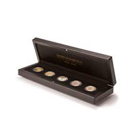 Leuchtturm 368467 Astuccio per Monete Volterra Regina Elisabetta II per 5 sovrani in Capsule - Senza Monete e Capsule