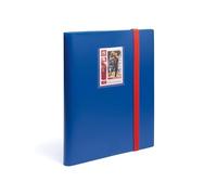 Leuchtturm 369506 TCG Album Slim - con 20 Buste per 360 Carte collezionabili Sport Trading Cards - Copertina Morbida Blu-Rosso