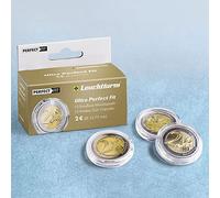 Leuchtturm Ultra Coin Capsules for German 5 €URO (27,25 mm), Pack of 10