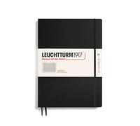LEUCHTTURM1917 310174 Taccuini Master Slim A4+, Copertina rigida, 123 pagine numerate, Nero, Quadretti