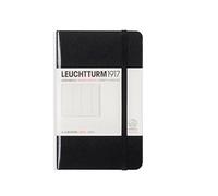 LEUCHTTURM1917 316927 Rubrica tascabile A6, copertina rigida, nero