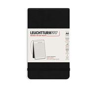 LEUCHTTURM1917 327986 Blocco note Pocket A6, Copertina rigida, 184 pagine numerate, Righe, Nero