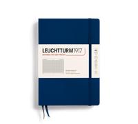 LEUCHTTURM1917 342923 Taccuini Medium A5, Copertina rigida, 251 pagine numerate, Blue Mare, Quadretti