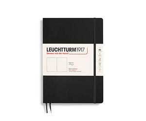 LEUCHTTURM1917 349295 Taccuini Composition B5, Copertina morbida, 123 pagine numerate, Bianco, Nero