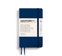 LEUCHTTURM1917 349303 Taccuini Pocket A6, Copertina morbida, 123 pagine numerate, Righe, Blue Mare