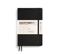 LEUCHTTURM1917 358291 Notebook Copertina Morbida Libro in brossura (B6+), Punteggiato, Nero