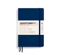 LEUCHTTURM1917 358318 Taccuini Paperback B6+, Copertina morbida, 123 pagine numerate, Puntini, Blue Mare