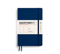 LEUCHTTURM1917 358319 Taccuini Paperback B6+, Copertina morbida, 123 pagine numerate, Bianco, Blue Mare