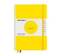 LEUCHTTURM1917 359620 Taccuini Medium A5, Copertina rigida, 251 pagine numerate, Giallo Limone, Puntini, Bauhaus Edition