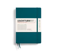 LEUCHTTURM1917 359692 Taccuini Medium A5 Copertina rigida, 251 pagine numerate, Righe, Pacific Green