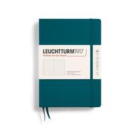 LEUCHTTURM1917 359696 - Taccuino medio (A5), copertina rigida, 251 pagine numerate, colore: Verde Pacifico