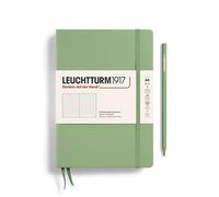 LEUCHTTURM1917 361584 Taccuini Medium A5, copertina rigida, 251 pagine numerate, sage, puntini