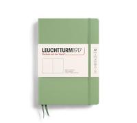 LEUCHTTURM1917 361585 Taccuini Medium A5, Copertina rigida, 251 pagine numerate, Sage, Bianco
