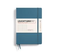 LEUCHTTURM1917 363334 Taccuini Medium A5, Copertina rigida, 251 pagine numerate, Stone Blue, Puntini