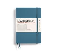 LEUCHTTURM1917 363335 - Taccuino medio, A5, copertina rigida, 251 pagine numerate, a righe, colore blu pietra