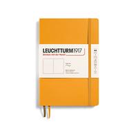 LEUCHTTURM1917 363402 Taccuini Medium A5, Copertina morbida, 123 pagine numerate, Rising Sun, Bianco