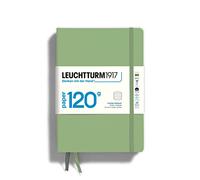 LEUCHTTURM1917 363538 Taccuini 120 g/m² Paper Edition, Copertina rigida, Medium A5, Sage, Righe