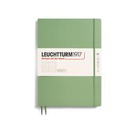 LEUCHTTURM1917 363920 - Taccuino Master Slim (A4+), copertina rigida, 123 pagine numerate, salvia, a pois