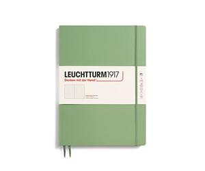 LEUCHTTURM1917 363920 Taccuini Master Slim A4+, Copertina rigida, 123 pagine numerate, Sage, Puntini