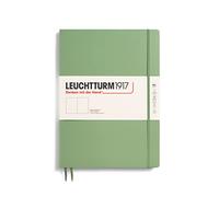LEUCHTTURM1917 363921 Taccuini Master Slim A4+, Copertina rigida, 123 pagine numerate, Sage, Bianco